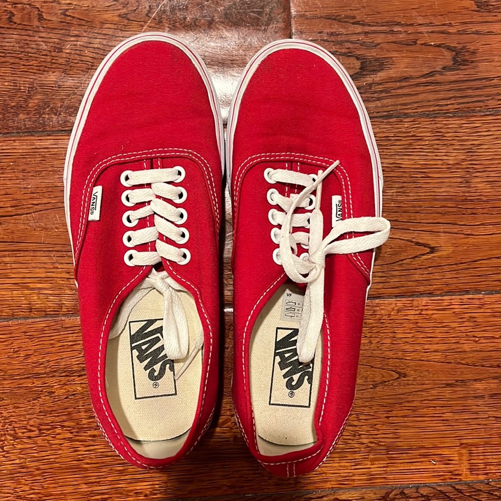 authentic red vans